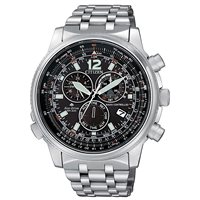 Montre Citizen Homme Crono Pilot Acciaio Radiocontrollato in Acier CB5860-86E - CB5860-86E